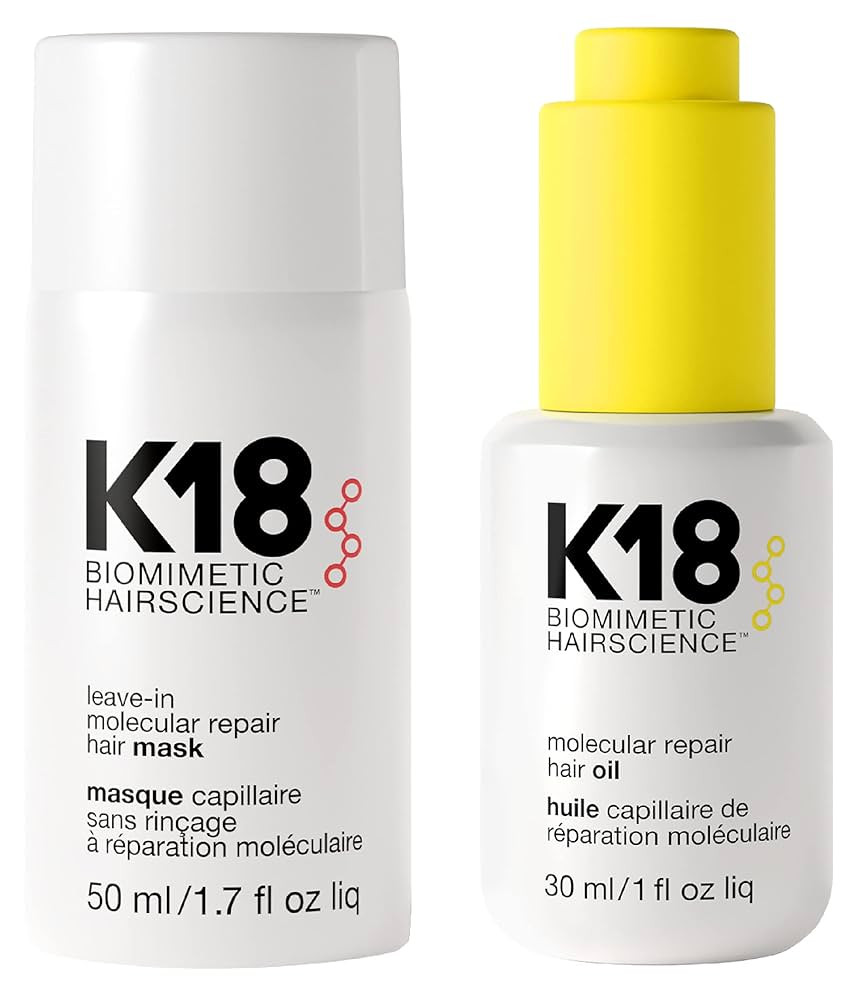 K18 Repair Bundle - Leave-In Repair Hair Mask, 4-Minute Speed Treatment(50ml), and Weightless Hai... | Amazon (US)