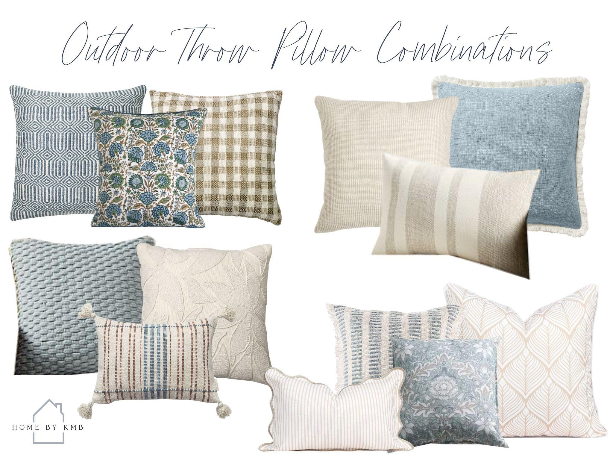Outdoor throw pillow combinations! #neutralpillows #throwpillowcombination

#LTKHome #LTKSeasonal