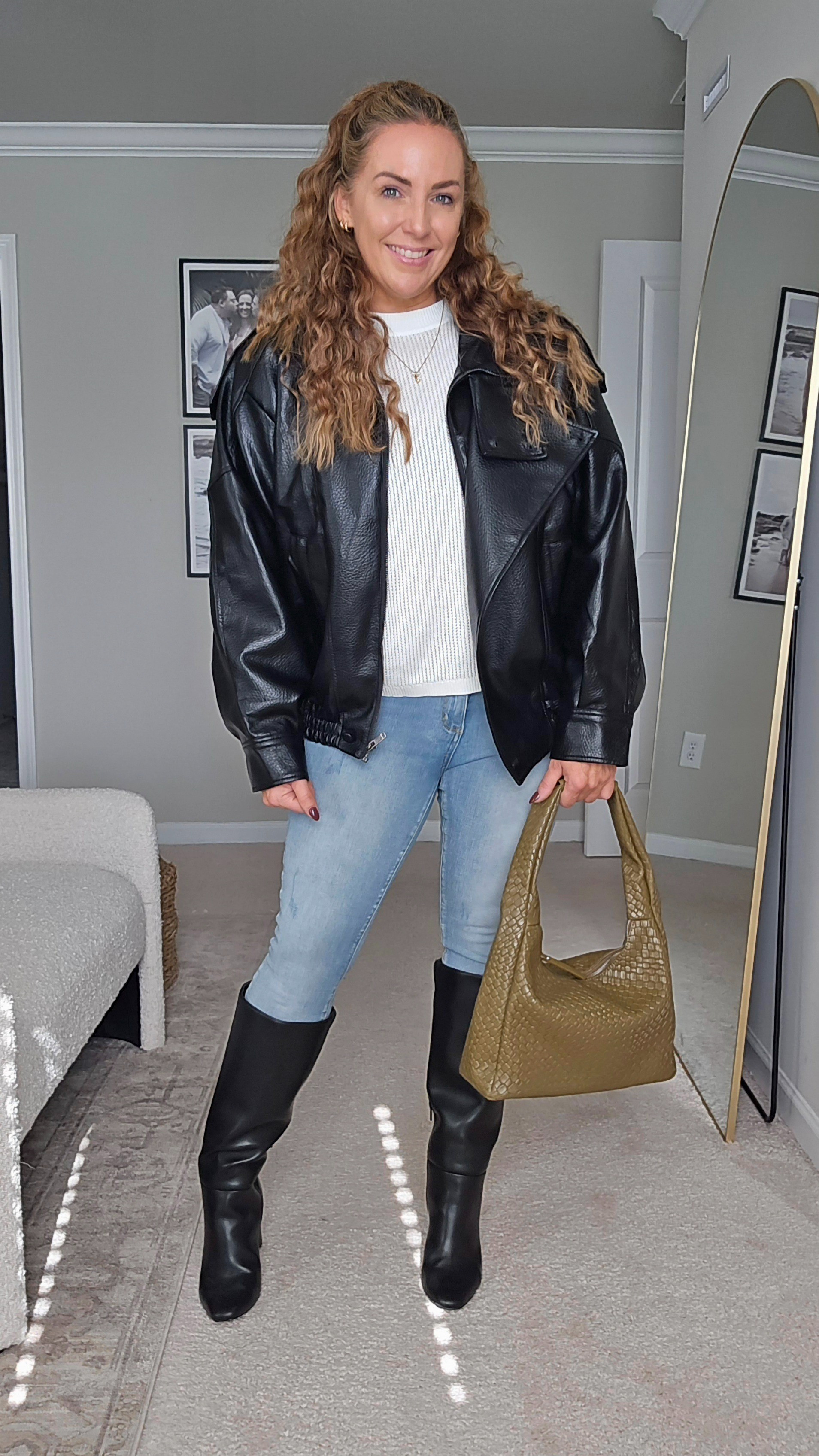 Another amazing jacket from FindThy. I'm wearing a large in this faux leather jacket.

#LTKFindsUnder50 #LTKStyleTip #LTKSeasonal