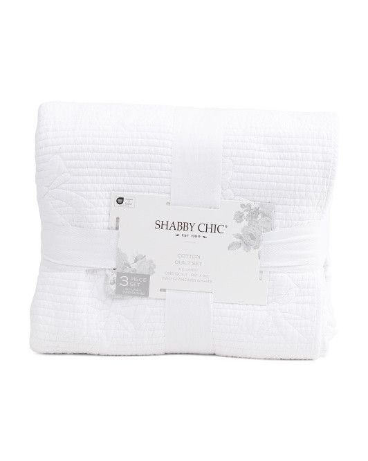 Cotton Tossed Bow Quilt Set | TJ Maxx