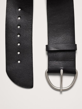 Wide Leather Waist Belt | Banana Republic (US)