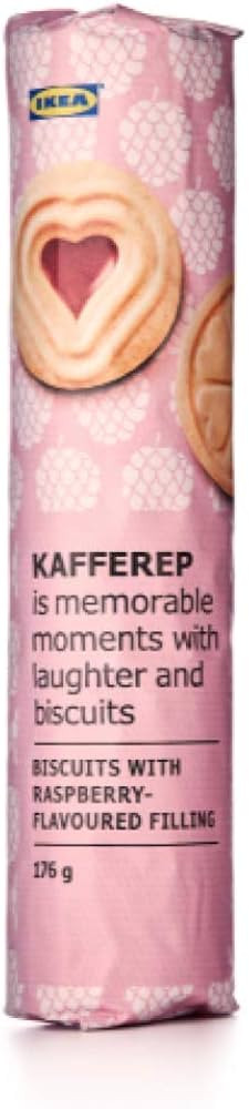 **IKEA KAFFEREP 6.2oz Sweet Shortbread Sandwich Cookie/Biscuit (Rasberry Filling 2 pack** | Amazon (US)