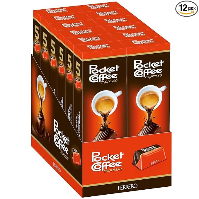 Pocket Coffee Ferrero 12-5 Piece Packs (60 Piece Case) | Amazon (US)