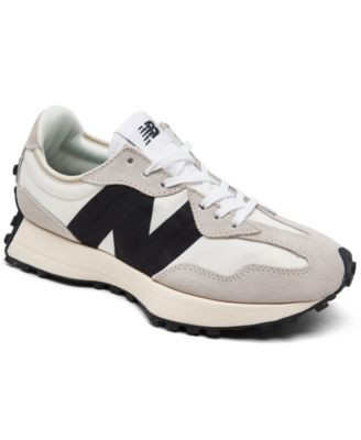 New Balance Women's 327 Sneakers from Finish Line - Black, White, Gum | Macy's