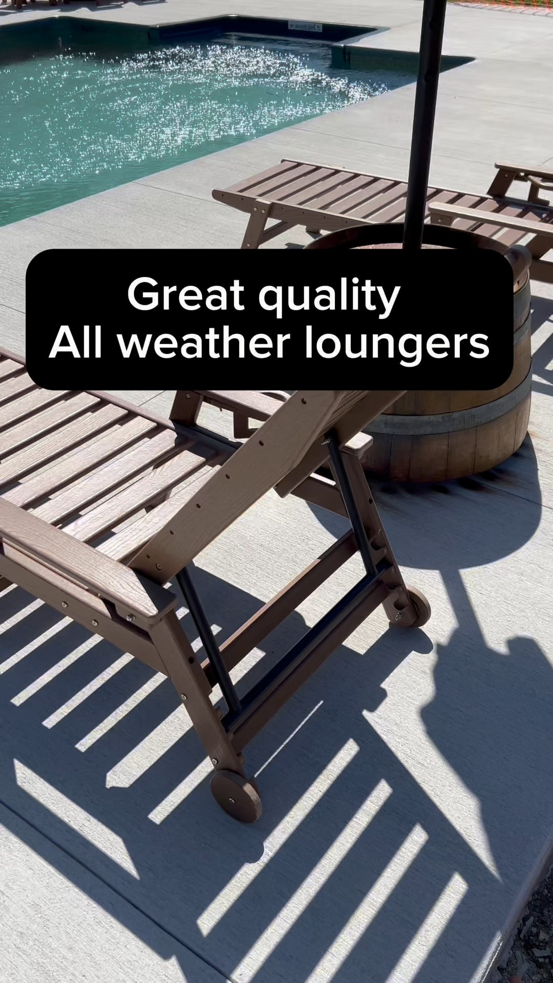 Pool loungers all weather loungers looks like wood but it’s not. ComfortableOutdoor furniture 

#LTKSeasonal #LTKSwim #LTKHome
