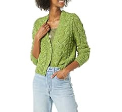 Goodthreads Women's Marled Long-Sleeve Fisherman Cable Cardigan Sweater | Amazon (US)
