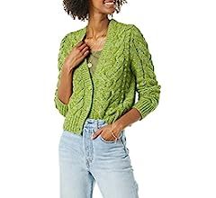 Goodthreads Women's Marled Long-Sleeve Fisherman Cable Cardigan Sweater | Amazon (US)