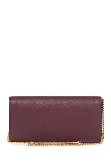 Skull Pebbled Wallet with Chain Strap | Nordstrom Rack