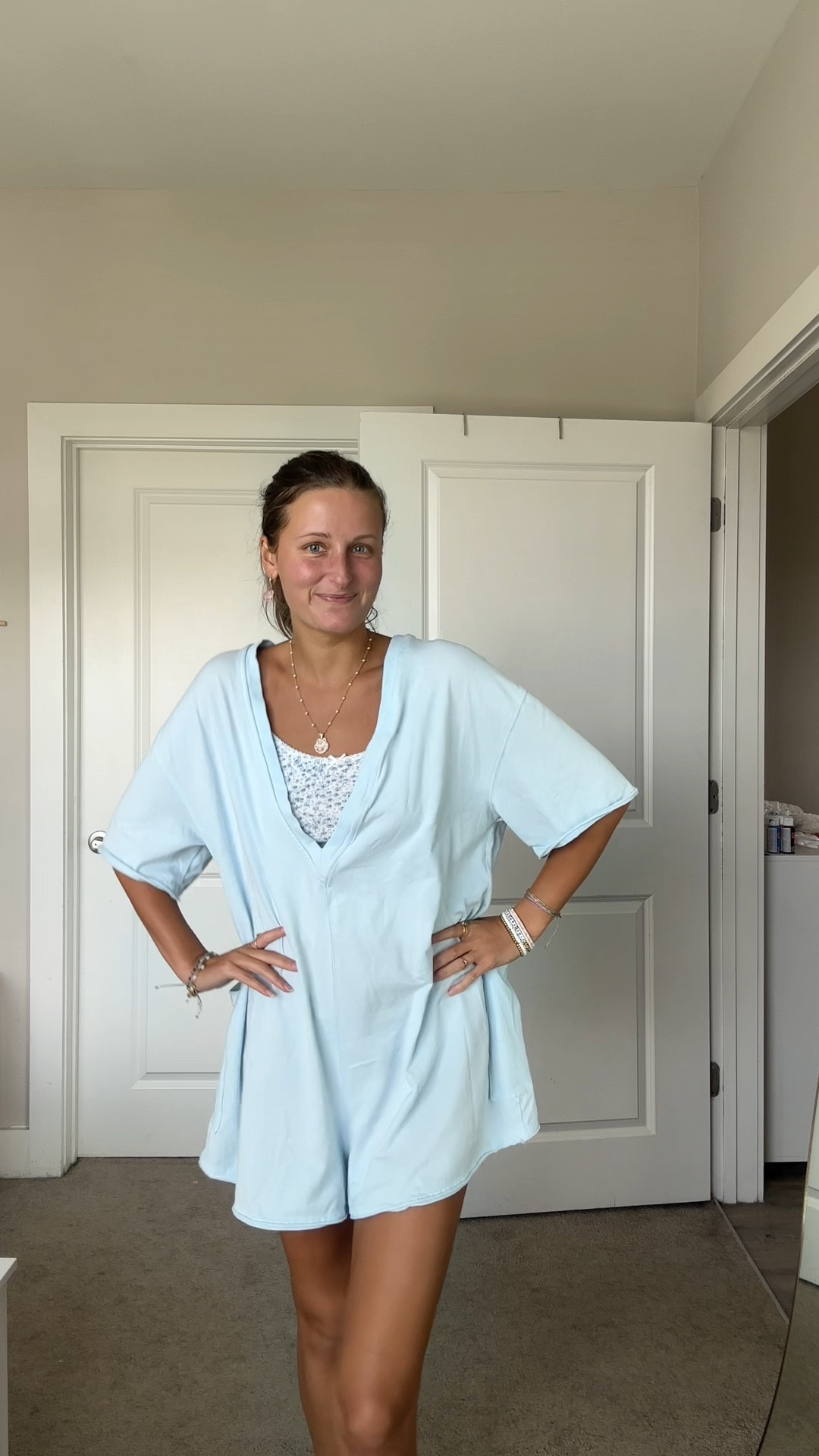 I’m actually so obsessed with the free people hot shot romper! It’s so comfy & versatile!! 

Wearing a size small but could also do an XS for a better fit! I love this color & just ordered it in navy too!!

#LTKStyleTip #LTKVideo #LTKFindsUnder100