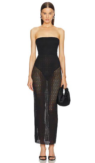 x REVOLVE Savannah Maxi Dress in Black | Revolve Clothing (Global)