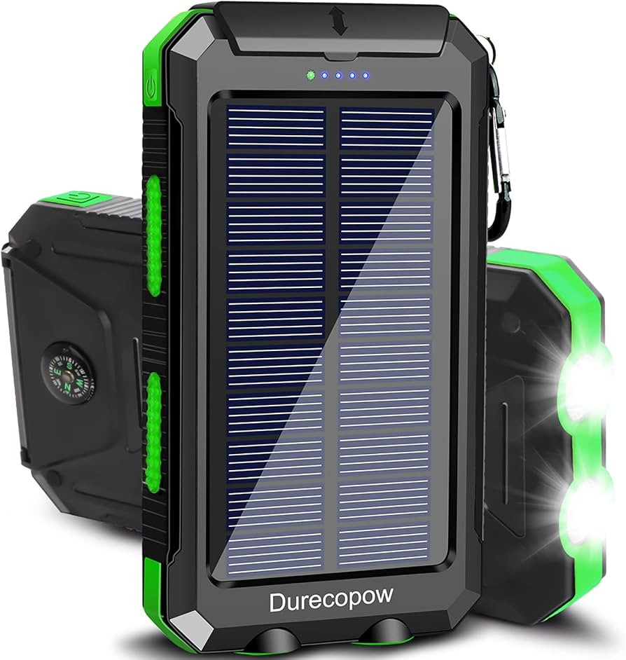 Solar Charger, 20000mAh Portable Outdoor Waterproof Solar Power Bank, Camping External Backup Bat... | Amazon (US)