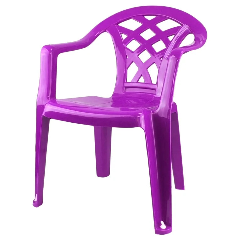 American Maid Plastic Kids Chair, Pack 4, Purple | Walmart (US)