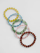 Darcy Beaded Bracelet Set - Muted Multi | BaubleBar