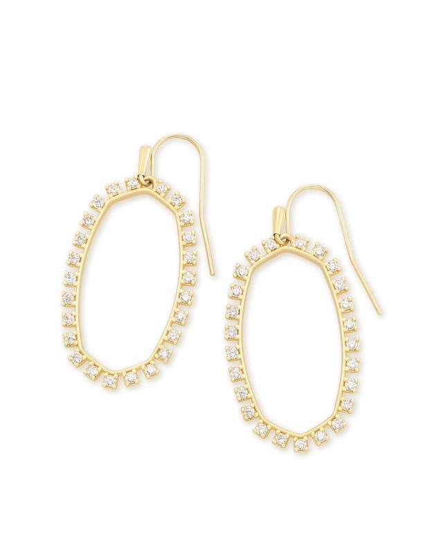 Elle Open Frame Crystal Drop Earrings in Gold | Kendra Scott | Kendra Scott