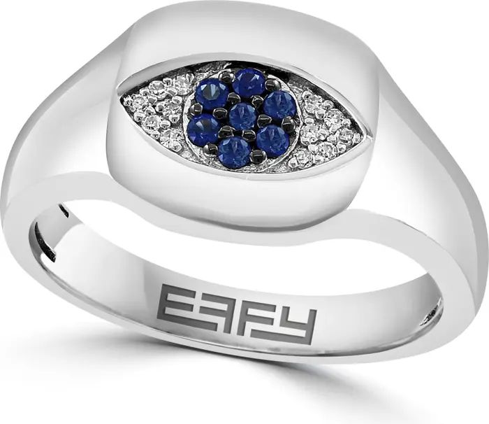 Evil Eye Diamond & Sapphire Ring | Nordstrom Rack