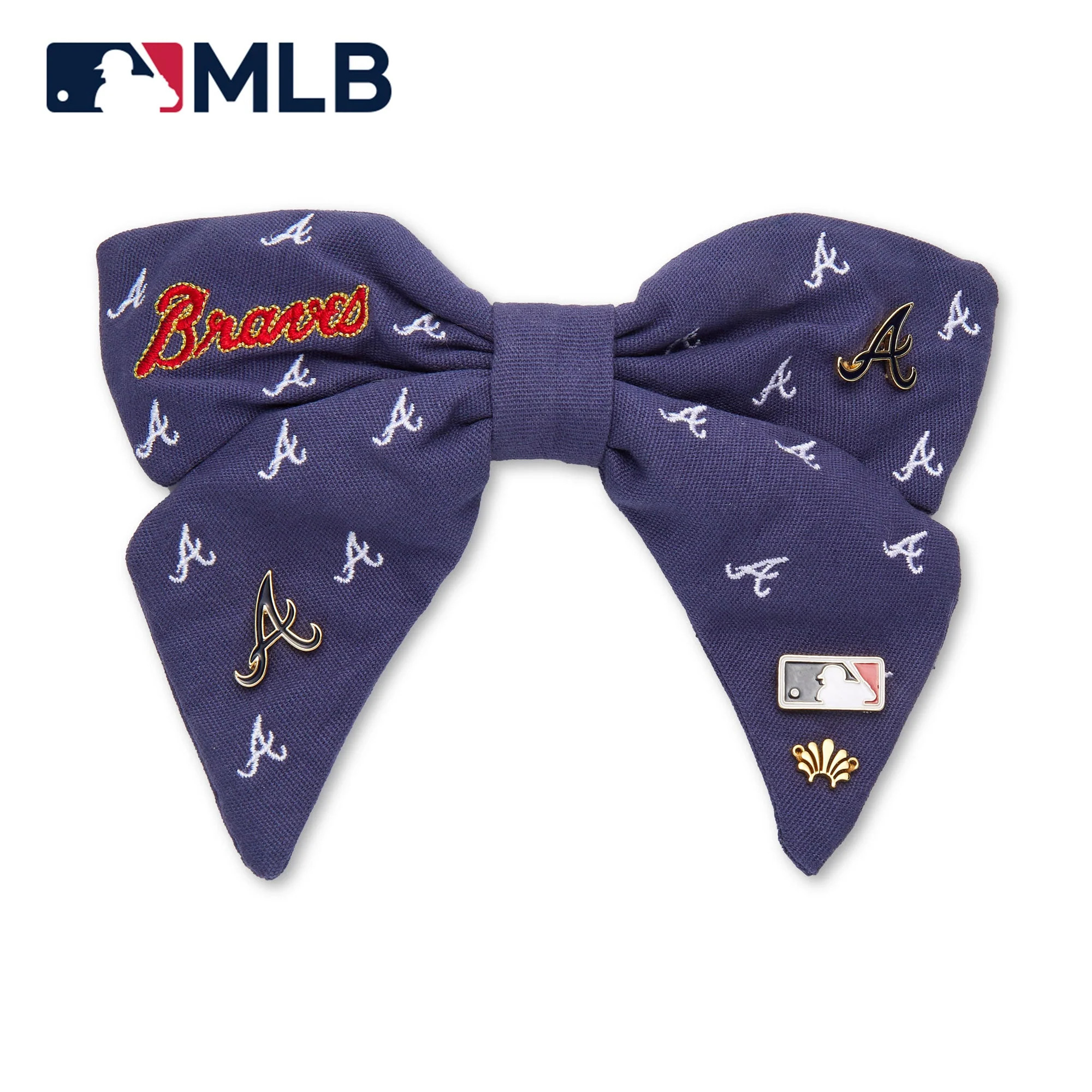 ATLANTA BRAVES LELE X MLB NAVY BOW BARRETTE | LELE SADOUGHI