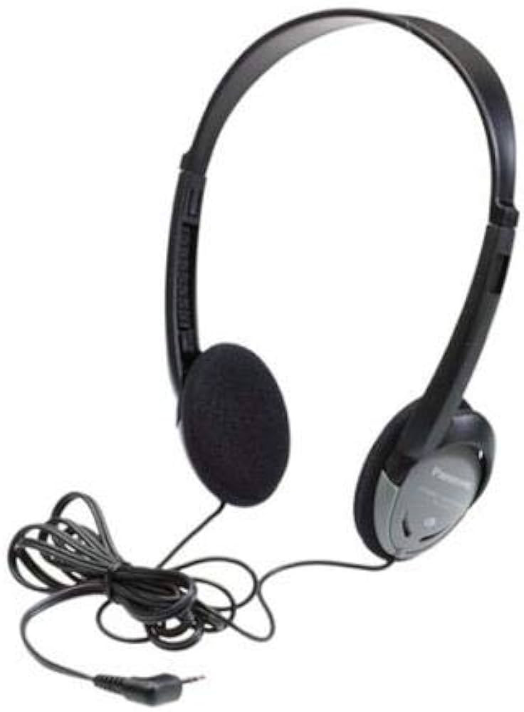 Panasonic Headphones On-Ear Lightweight with XBS RP-HT21 (Black & Silver) | Amazon (US)