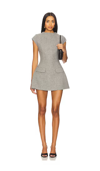 Damson Mini Dress in Grey | Revolve Clothing (Global)