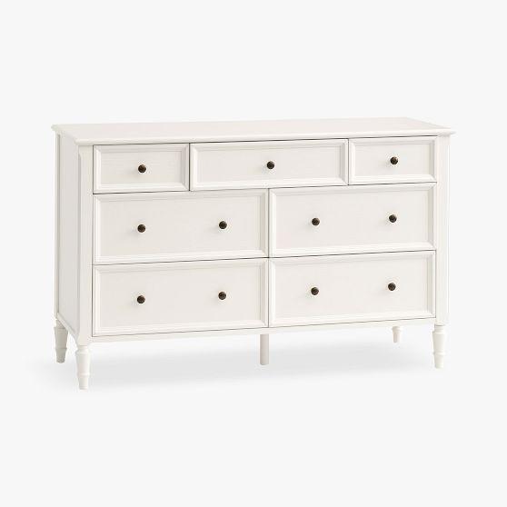 Evelyn Aged Oak 7-Drawer Dresser (54w x 19d") | Pottery Barn Teen