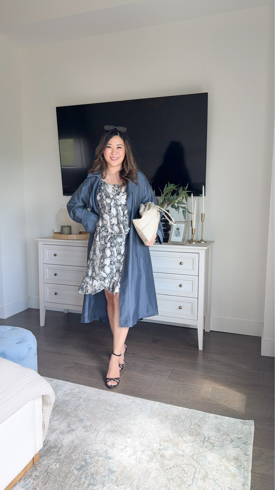 Snakeskin Dress: Small 
Blue Trench Coat: Small 

Devil wears Prada 2, outfit inspo, mini dress, trench coat, styling tip, tcs, cool mom outfit, affordable fashion

#LTKootd #LTKmomlife #LTKSeasonal