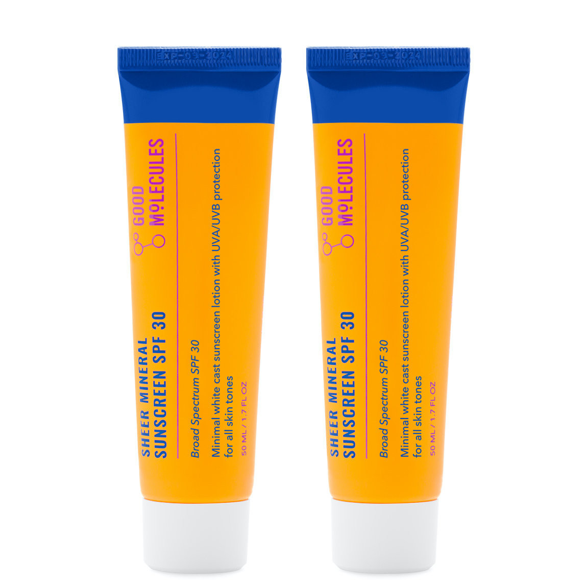 Good Molecules Sheer Mineral Sunscreen SPF 30 Duo | Beautylish