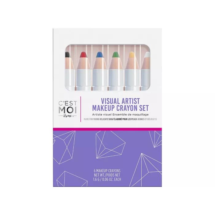 C'est Moi Visual Artist Makeup Crayon Set - 6ct | Target