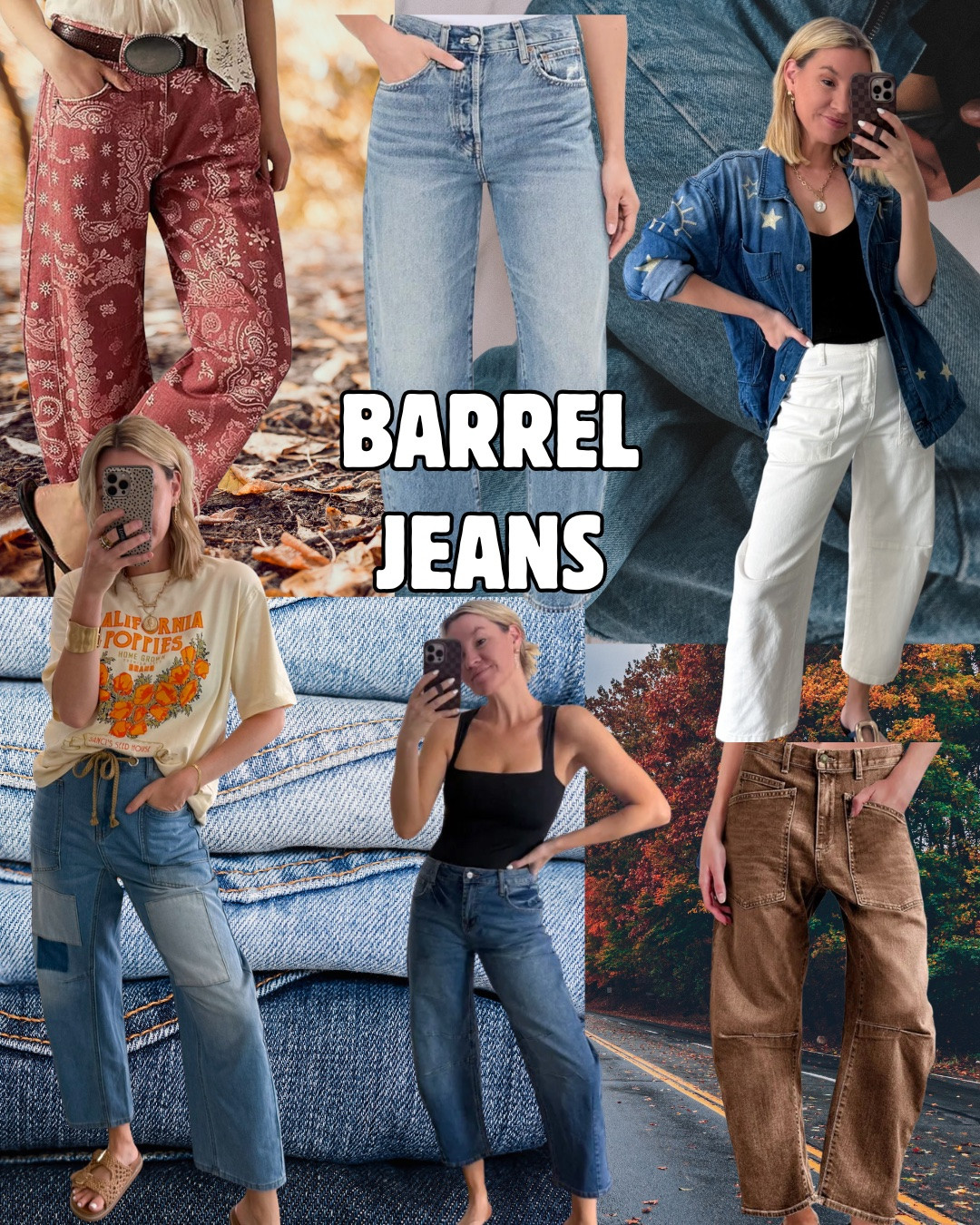 Fall trends I'm excited for! Barrel Jeans! 

 #LTKootd #LTKmomlife #LTKSaleAlert