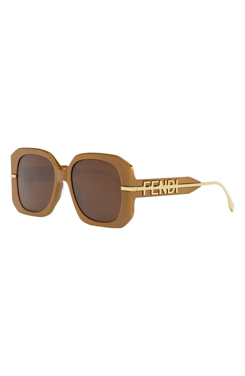 Fendi graphy 56mm Square Sunglasses | Nordstrom | Nordstrom