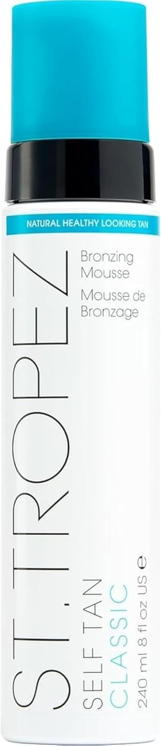 St.Tropez Self Tan Classic Bronzer Mousse Foam, Original Fake Tan, Streak-Free Finish, Develops in 4-8 hours, Vegan, Natural & Cruelty Free, 240 ml | Amazon (UK)