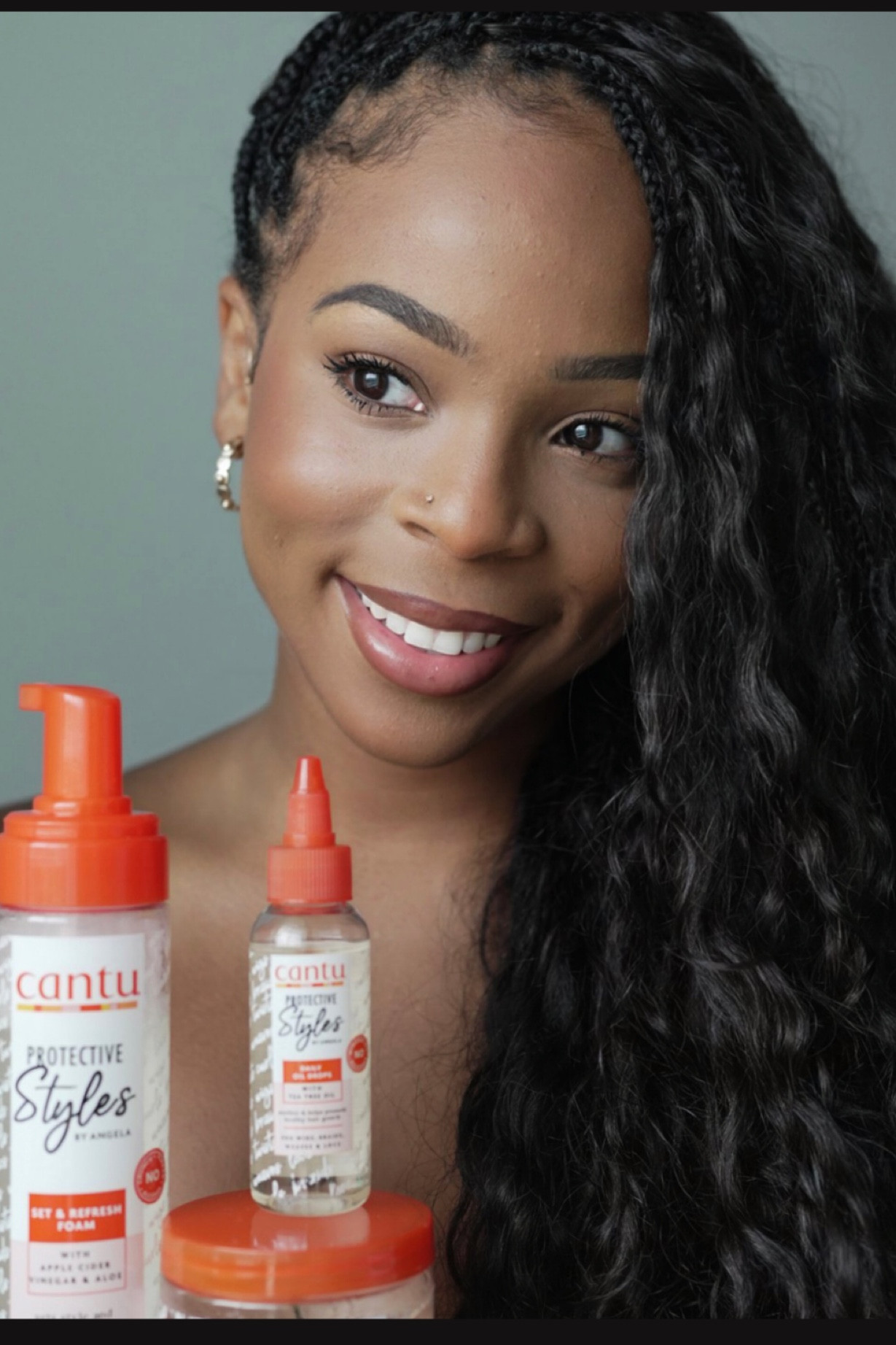 #AD✨Freshening up my boho braids with @cantubeauty new collection for Protective Styling from @target ! 💁‍♀️🌸 These braids have been in for a month, and I'm still loving how they look. The scent  and formula of Cantu's Protective Styling Collection is perfect, making them ideal for wigs, weaves, locs, and all protective styles.

Products I USED:
The Braiding and twisting Gel - Use this to create clean and neat parts. Also, use this when starting a braid or faux loc to grip the hair, it creates the perfect hold and adds moisture.
The Set and Refresh Foam - Use on curly wigs, weaves. Start on wet hair  and either air dry or use a diffuser to dry your hair.
Daily Oil Drops - This oil is designed to absorb directly into the scalp and soothe the scalp.

 💕 #Target #TargetPartner #PsbyAngela #CantuBeauty 

#LTKstyletip #LTKbeauty #LTKunder50