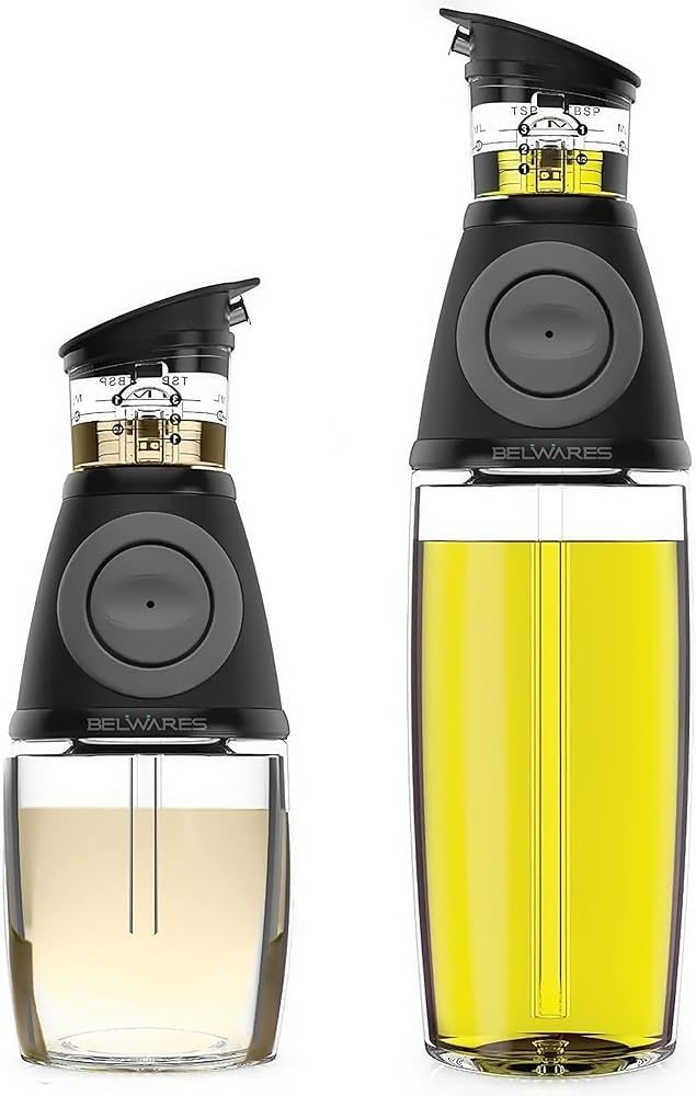 Belwares Oil Dispenser for Kitchen - Olive Oil Dispenser Bottle for Kitchen - Oil and Vinegar Dis... | Amazon (US)