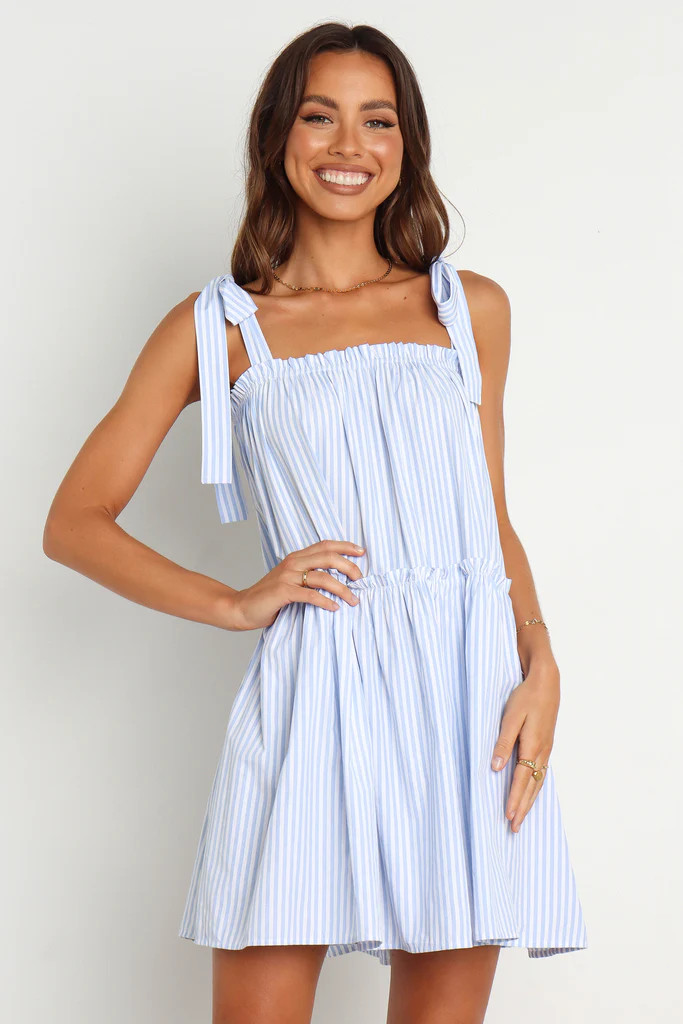 Selina Dress - Blue Stripe | Petal & Pup (AU)