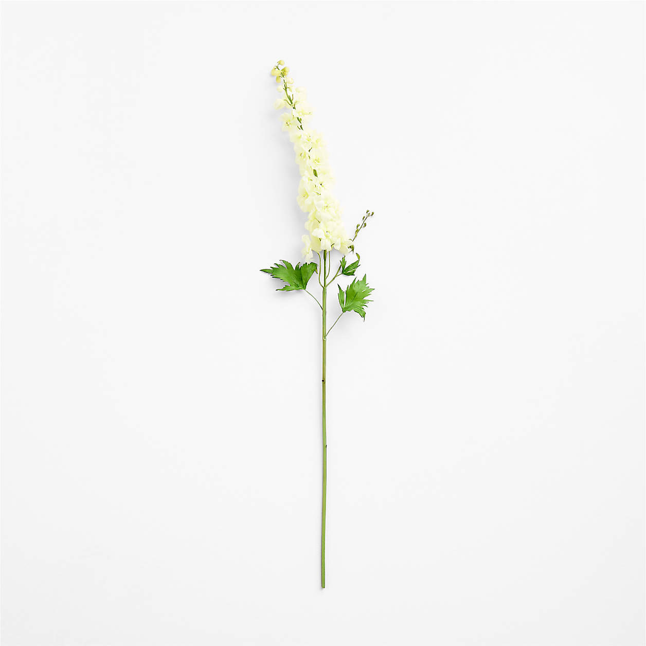 Faux White Delphinium Stem 43" | Crate & Barrel | Crate & Barrel