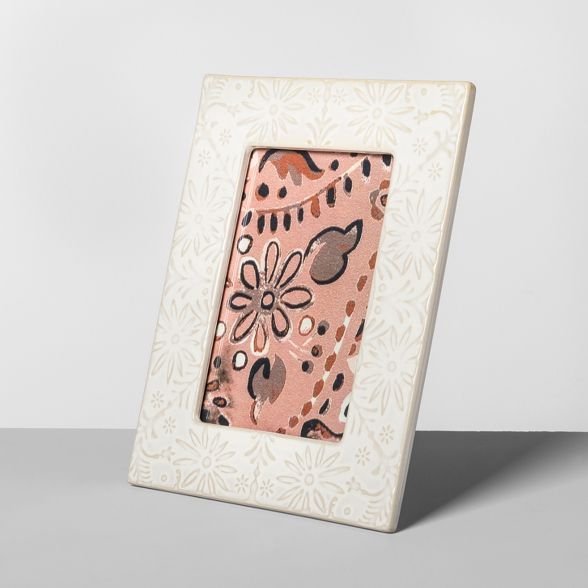 Embossed Ceramic Single Picture Frame - Opalhouse™ | Target