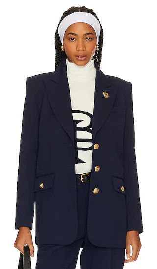Beverly Hills Oversized Blazer in Midnight | Revolve Clothing (Global)