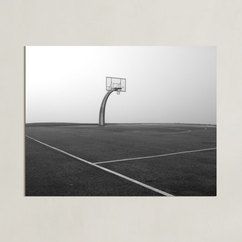 "Foggy Basketball Court" - Photography Limited Edition Art Print by Becky Nimoy. | Minted