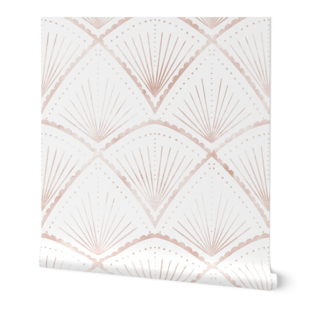 Wallpaper in Madrid (soft pink) | Spoonflower