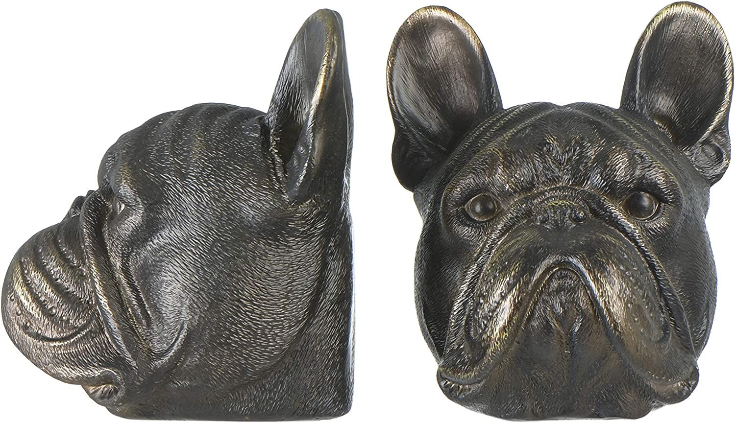 Creative Co-Op Resin Antique Bronze Dog, Set of 2 Bookends | Amazon (US)