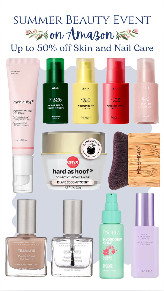 The Amazon Summer Beauty Sale is happening now!! Save up to 50% on skin and nail care!! 

 #LTKselfcare #LTKSaleAlert #LTKBeauty
