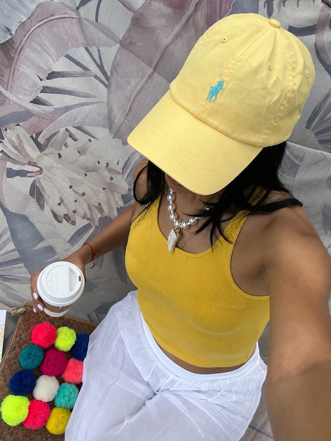 Summer essentials, but make them chic.✨ 
This butter yellow tank and matching cap are the easiest way to add a pop of color to your everyday look ✨
butter yellow outfit, yellow tank top, summer essentials, casual chic outfit, Ralph Lauren cap, yellow baseball cap, vacation outfit, resort wear, coffee run outfit, everyday summer style, elevated basics, effortless outfit, white linen pants, neutral summer outfit, vacation style, travel outfit, coastal chic, summer fashion, capsule wardrobe, minimalist style, cute casual outfit, sunny day outfit, beach vacation outfit, colorful summer look, feminine casual style, European summer outfit, warm weather outfit, trendy summer fashion, LTK fashion, outfit inspiration, vacation wardrobe, chic daytime look, summer street style, coffee date outfit, relaxed luxury style, old money summer aesthetic, preppy summer outfit, yellow fashion trend, summer outfit ideas, resort chic

#LTKSeasonal #LTKTravel