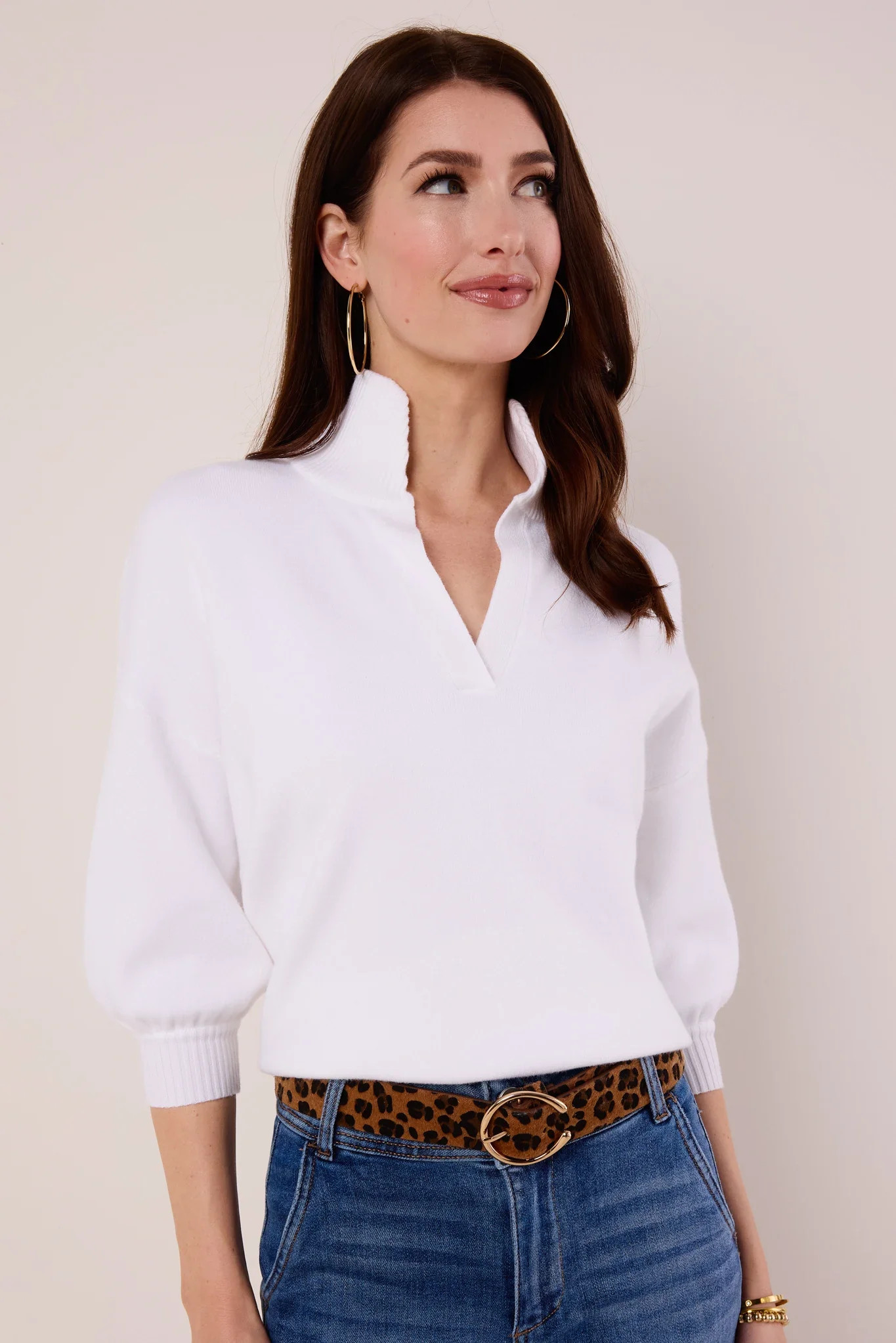 Gwyneth Cream Knit Sweater | Avara