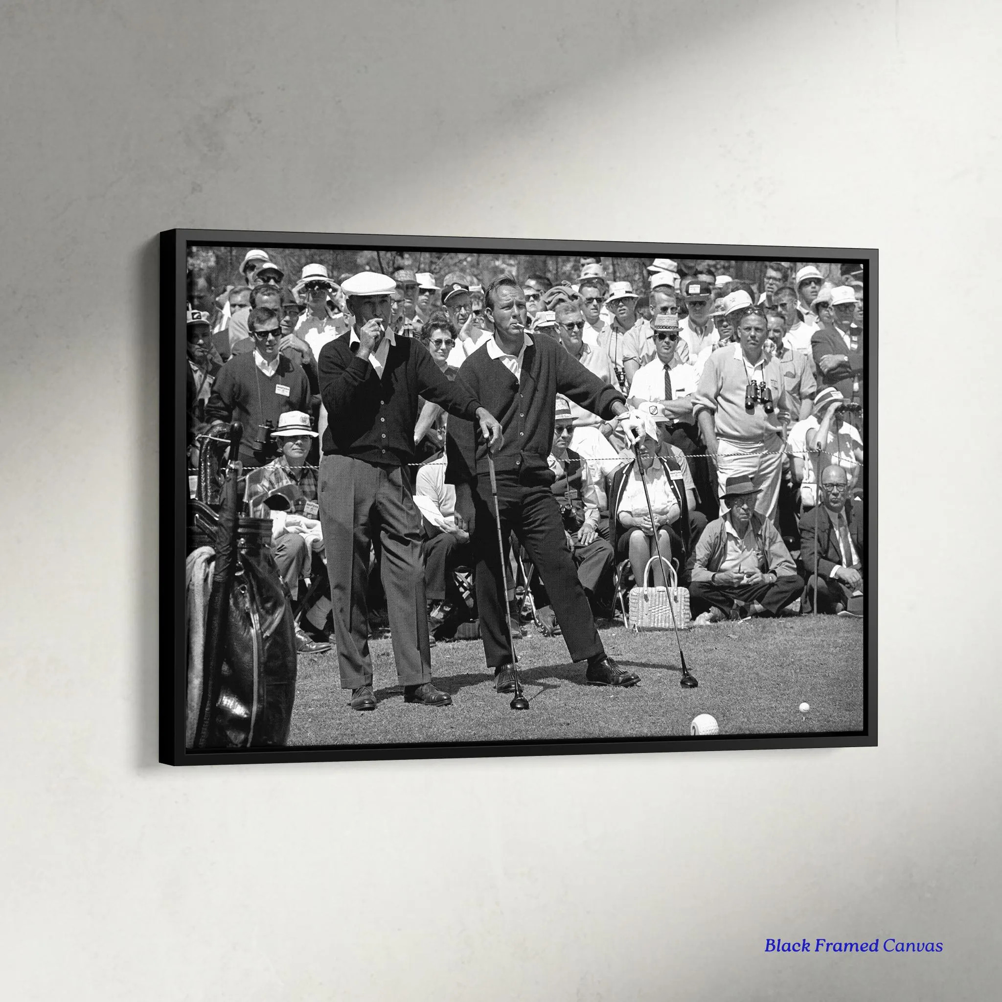 Ben Hogan and Arnold Palmer Wall Art, Old Golfers Print, Ben Hogan and Arnold Palmer at Augusta Poster | Etsy (Global)