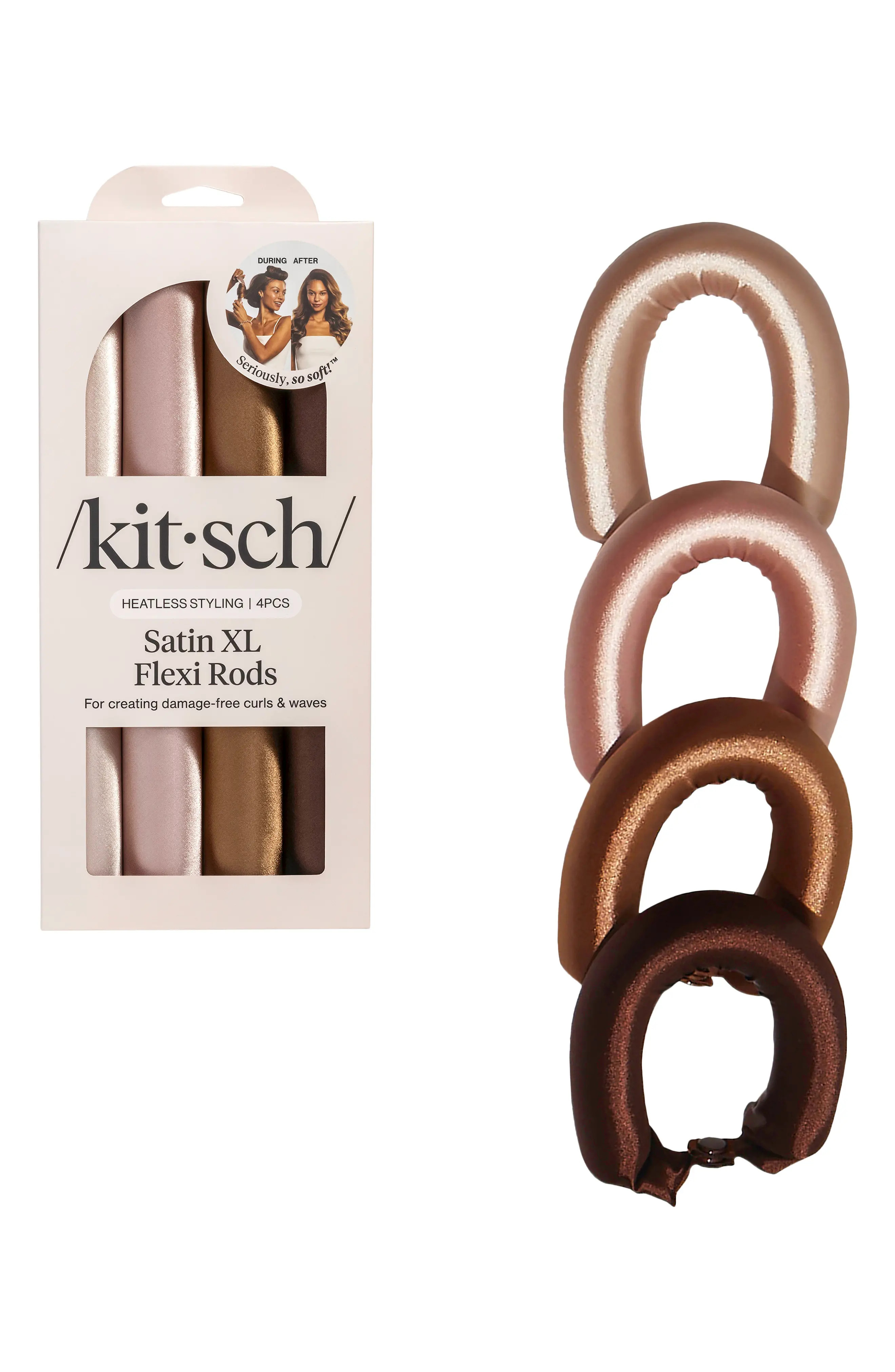 Kitsch 4-Piece Satin-Wrapped Jumbo Flexi Rods (Women) | Nordstromrack | Nordstrom Rack