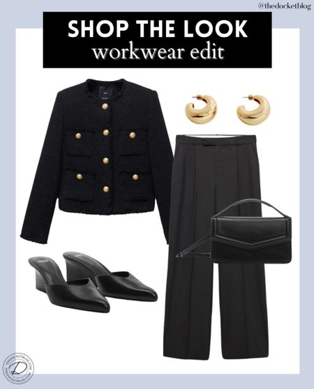 Shop the look- workwear edit- all from Mango. Love this tweed jacket! Such a staple for anyone’s wardrobe.





Tweed jacket, pants, earrings, shoulder bag, kitten heels, workwear tweed jacket, workwear pants, workwear gold earrings, workwear purse, workwear kitten closed toed heels, workwear outfits

#LTKStyleTip #LTKShoeCrush #LTKItBag