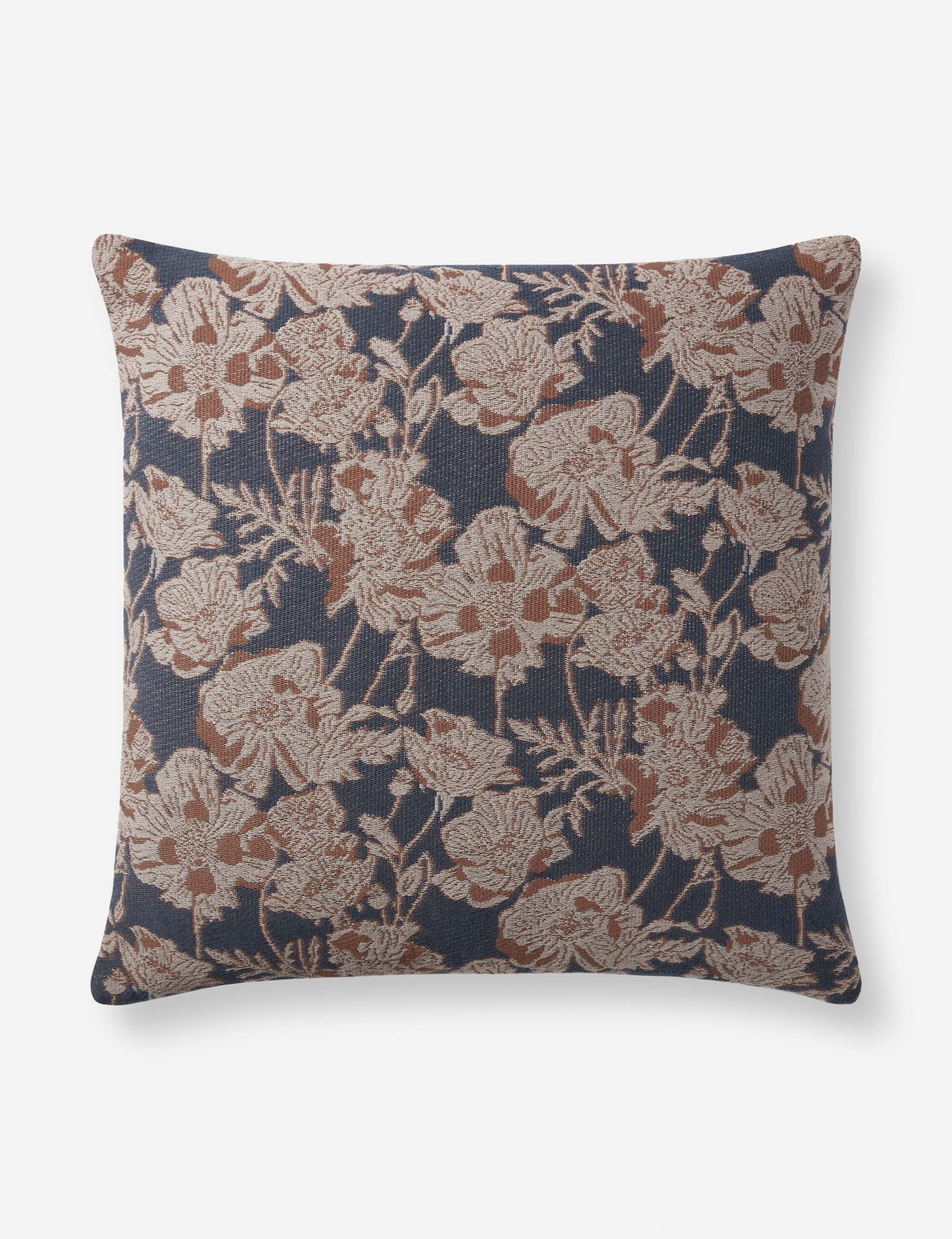 Matilda Pillow by Chris Loves Julia x Loloi, Blue and Brown | Lulu and Georgia 