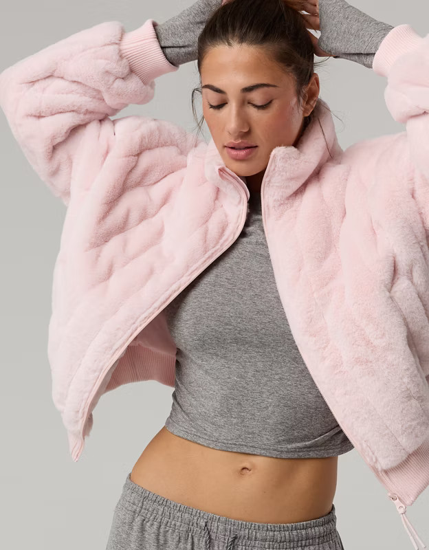 OFFLINE By Aerie Fur Full Zip Jacket | Aerie