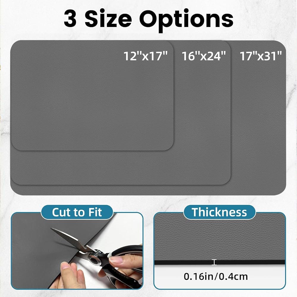 PoYang 17"x12" Coffee Mat Small, Coffee Bar Accessories for Countertop, Absorbent Dish Drying Mat... | Amazon (CA)