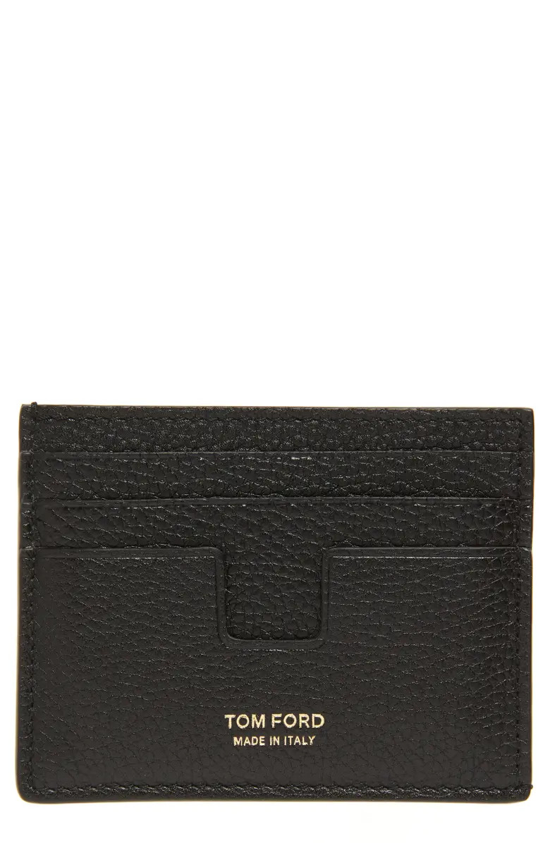 TOM FORD T-Line Soft Grain Card Holder | Nordstrom | Nordstrom