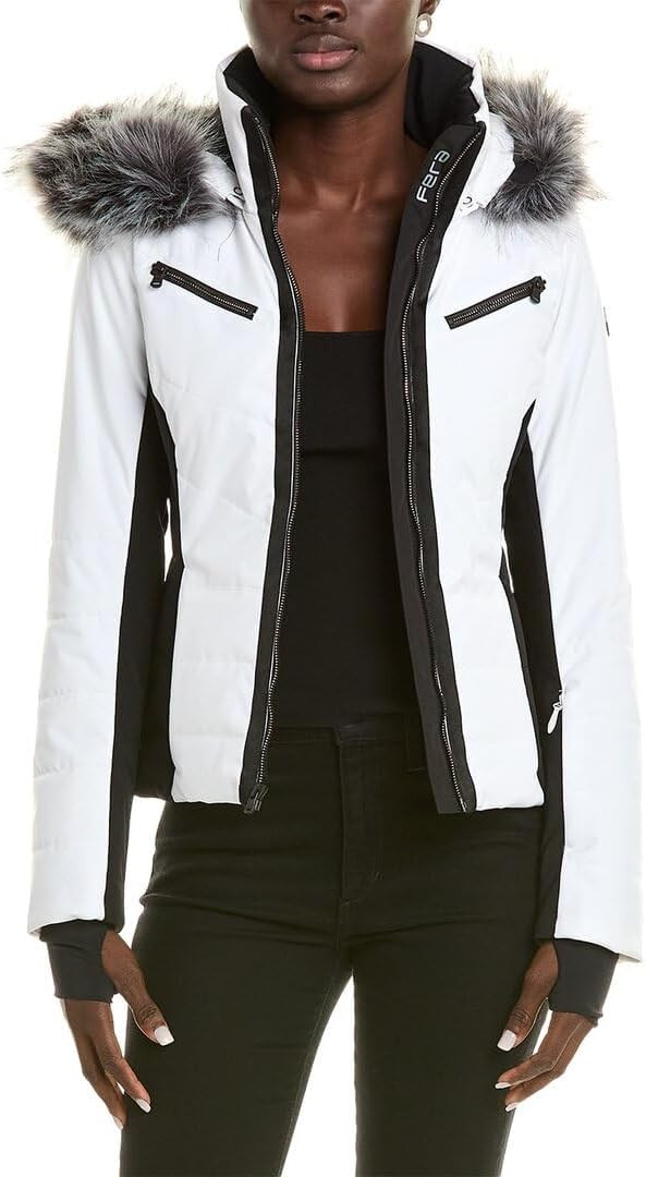 Fera Lily Insulated Ski Jacket with Faux Fur Womens | Amazon (US)