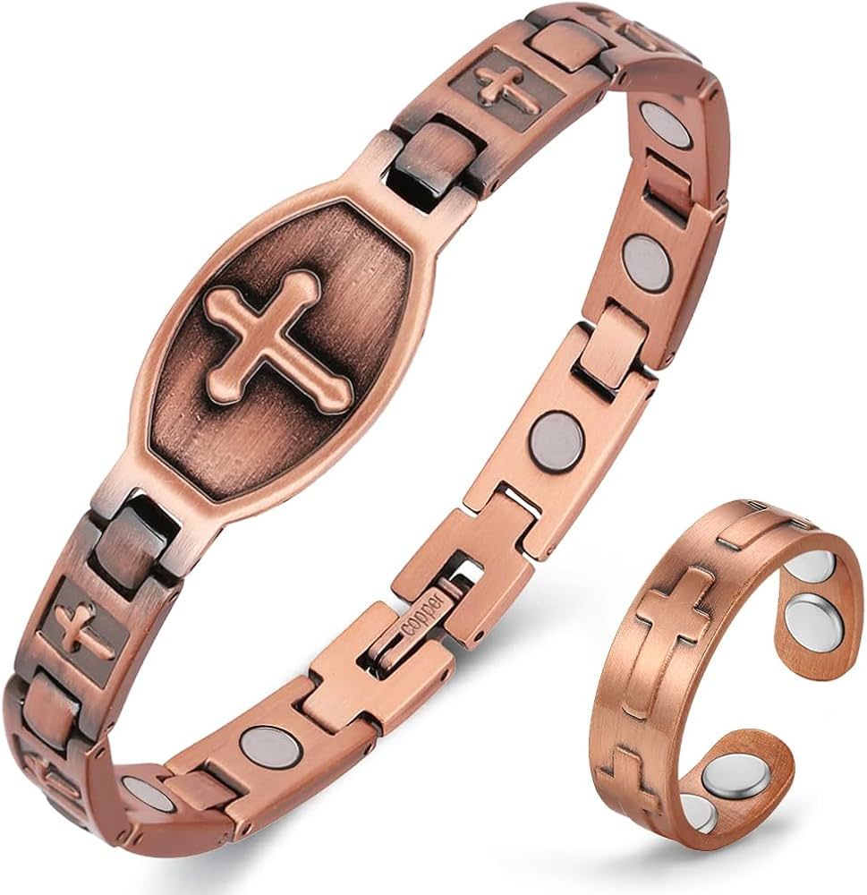Cigmag Copper Bracelets for Women, Magnetic Bracelets for Women with Ultra Magnets, 99.99% Pure C... | Amazon (US)